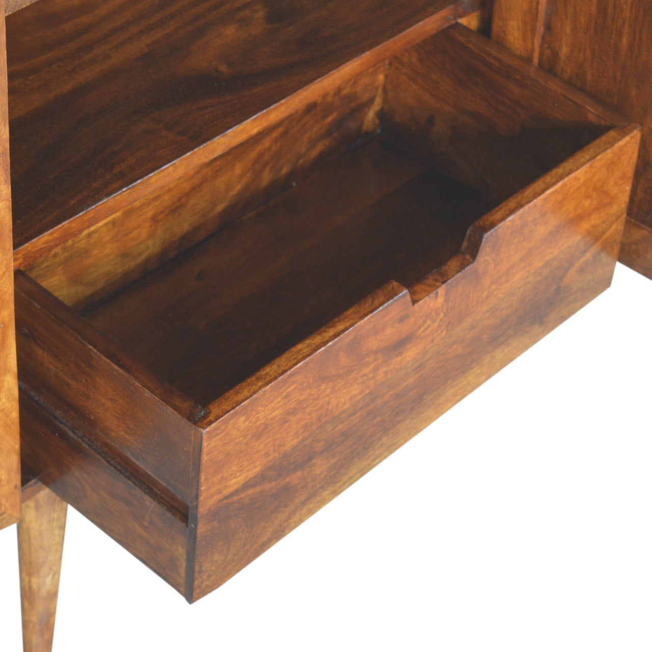 chesnut gold inlay cabinet