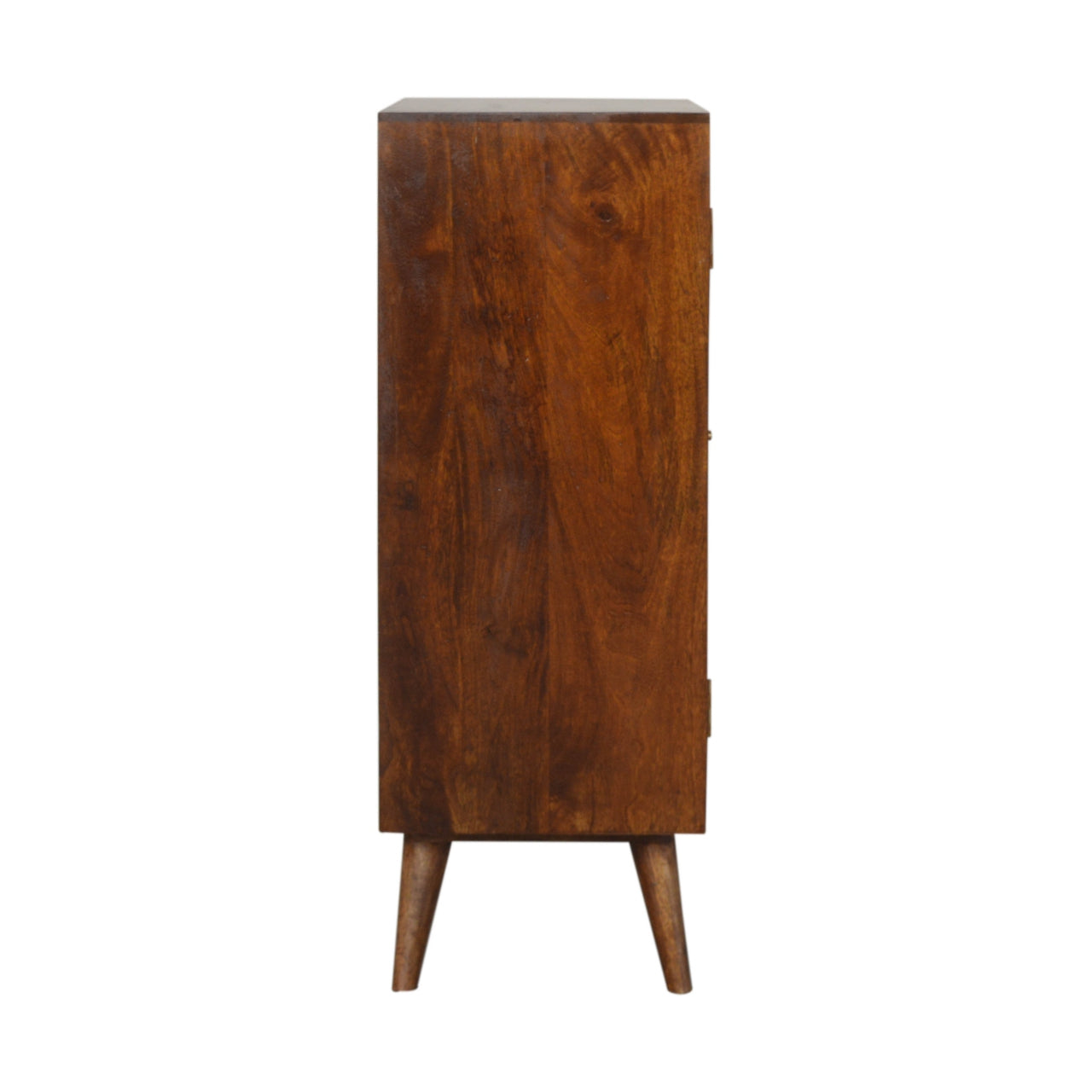 chesnut gold inlay cabinet