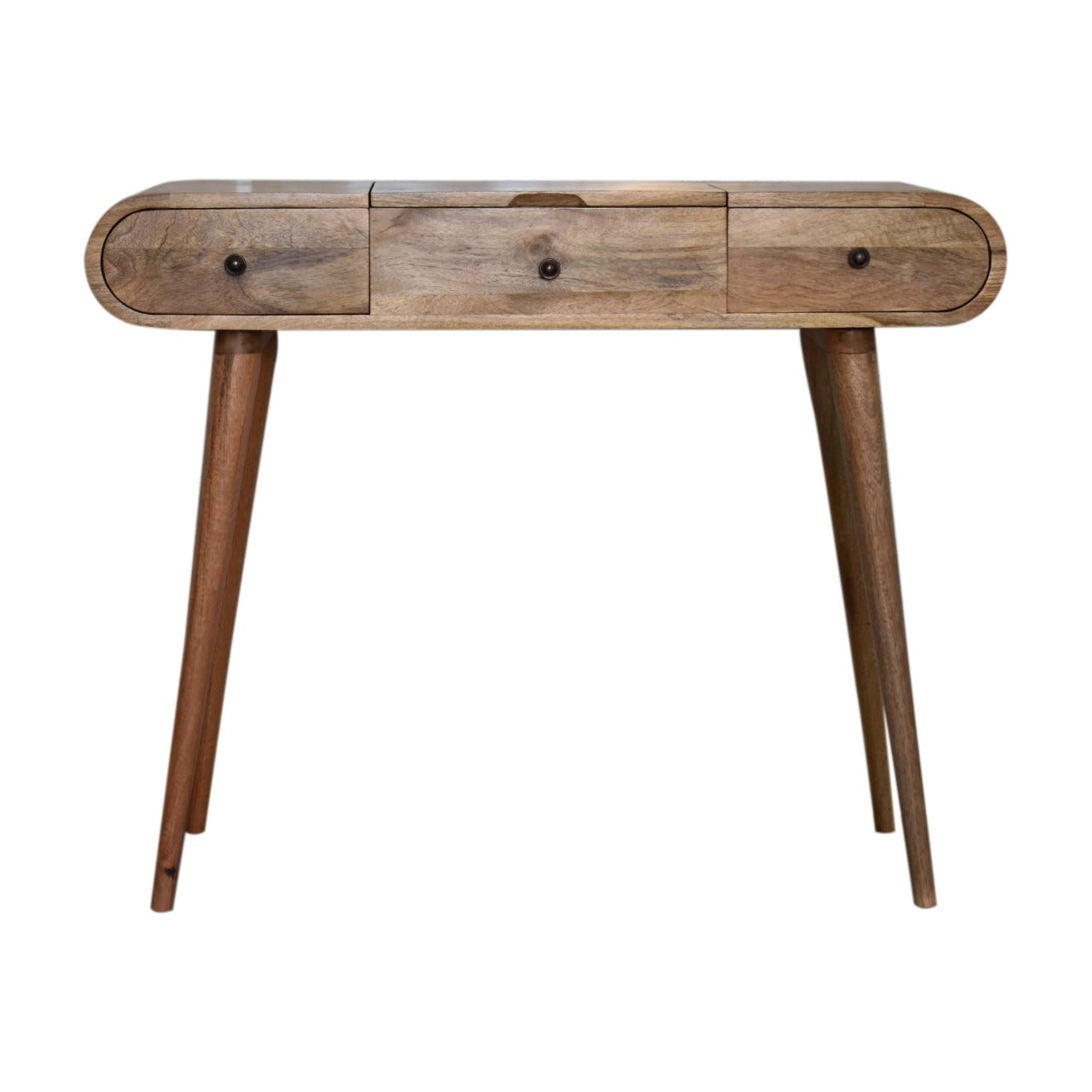 nordic dressing table with foldable mirror