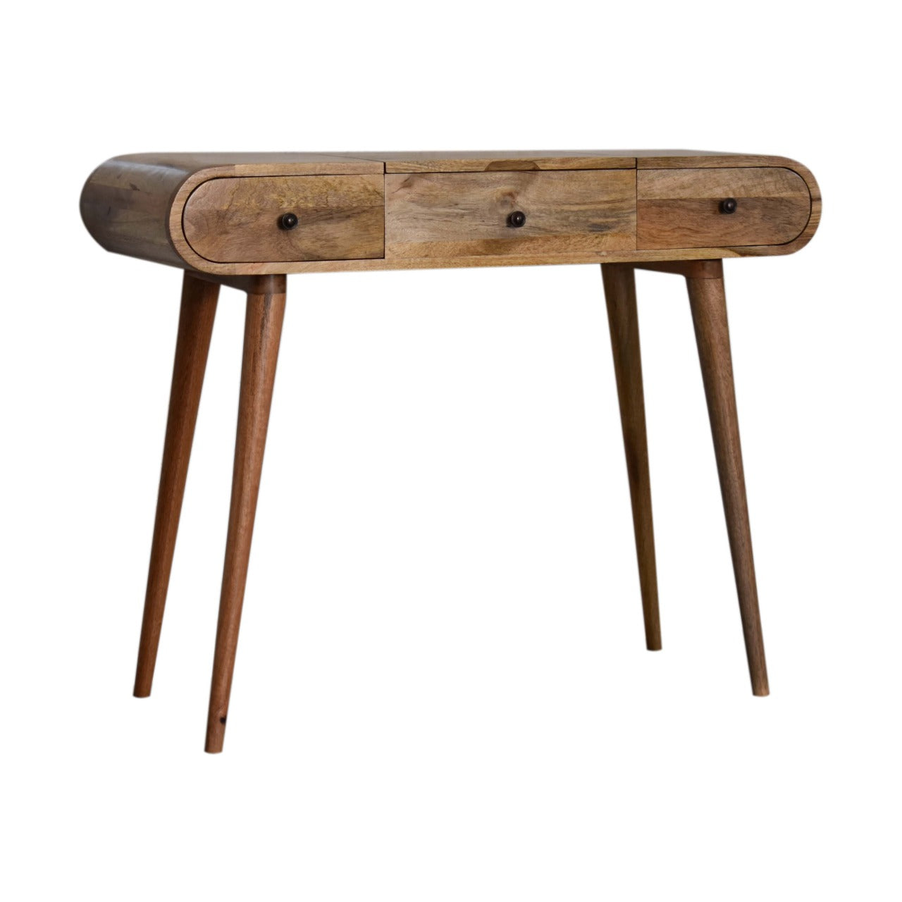 nordic dressing table with foldable mirror