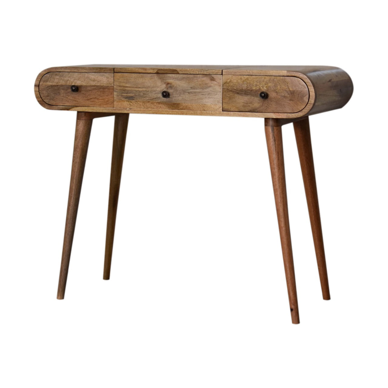 nordic dressing table with foldable mirror