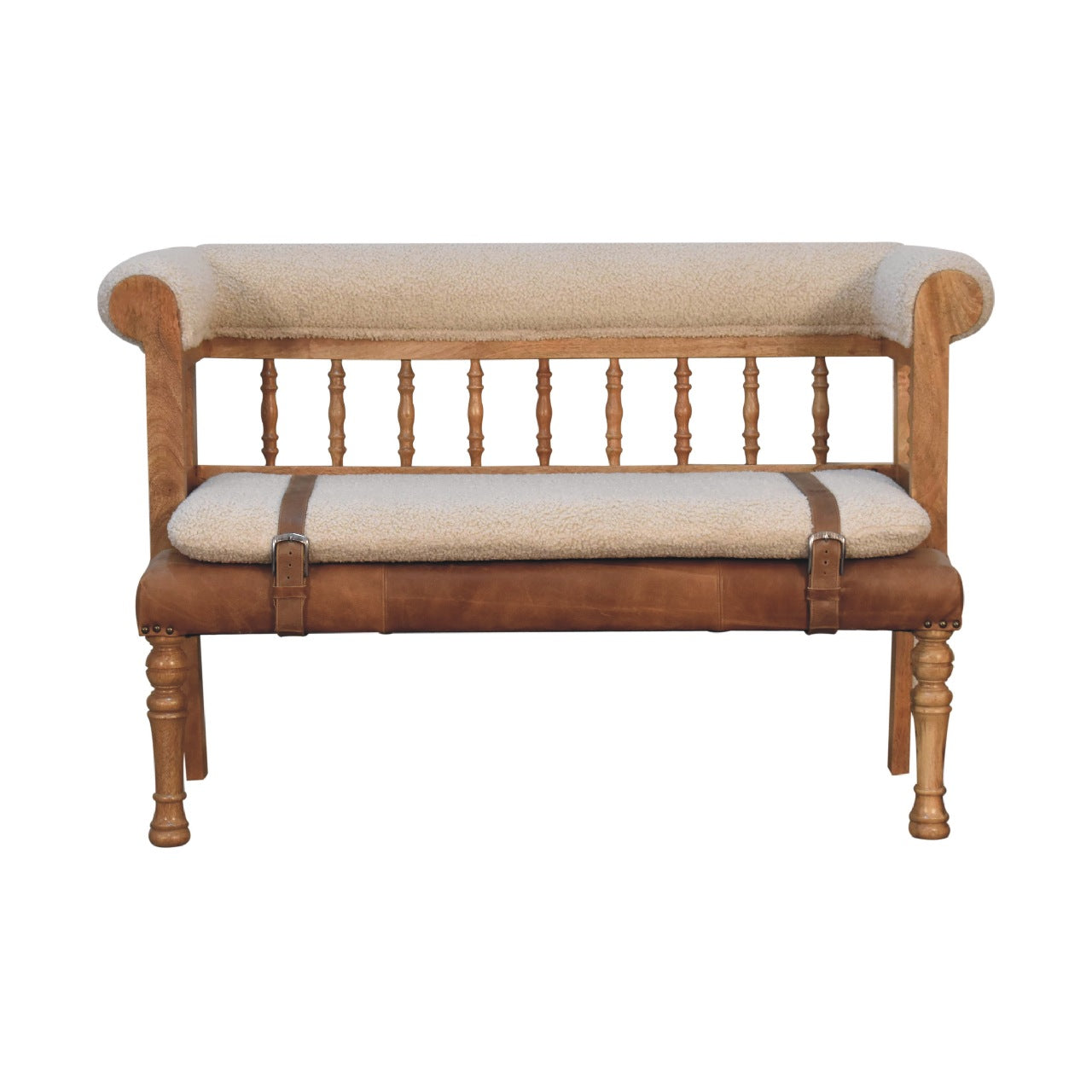 Boucle Hallway Bench