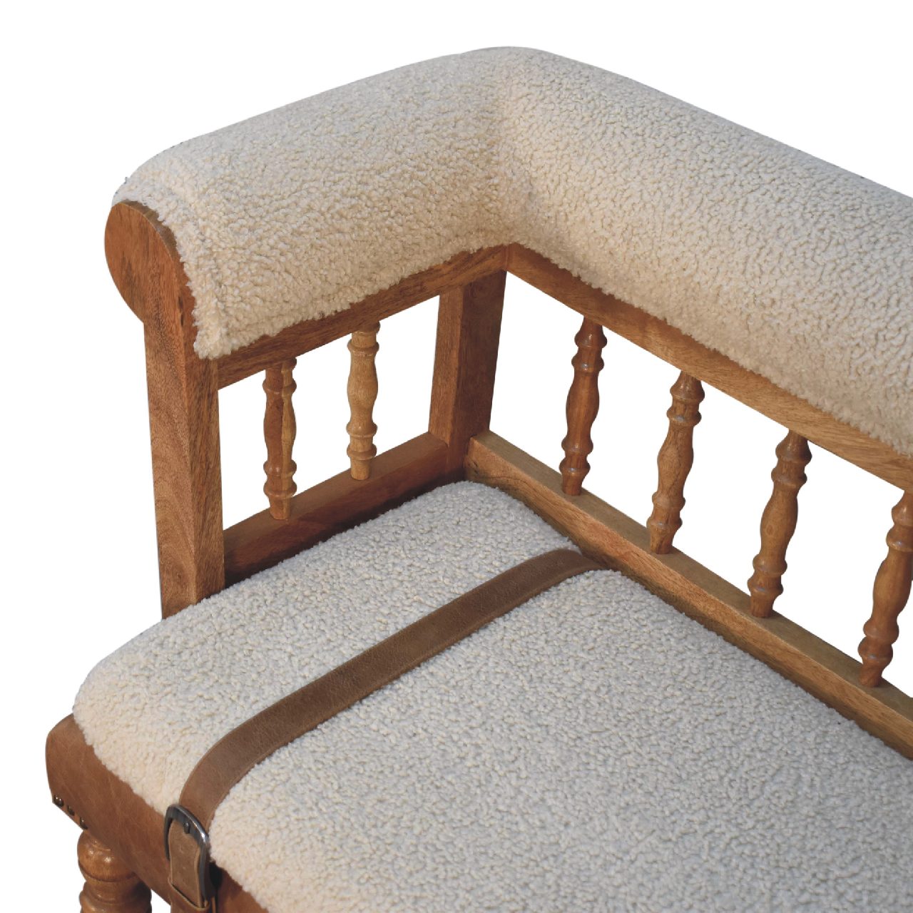 Boucle Hallway Bench