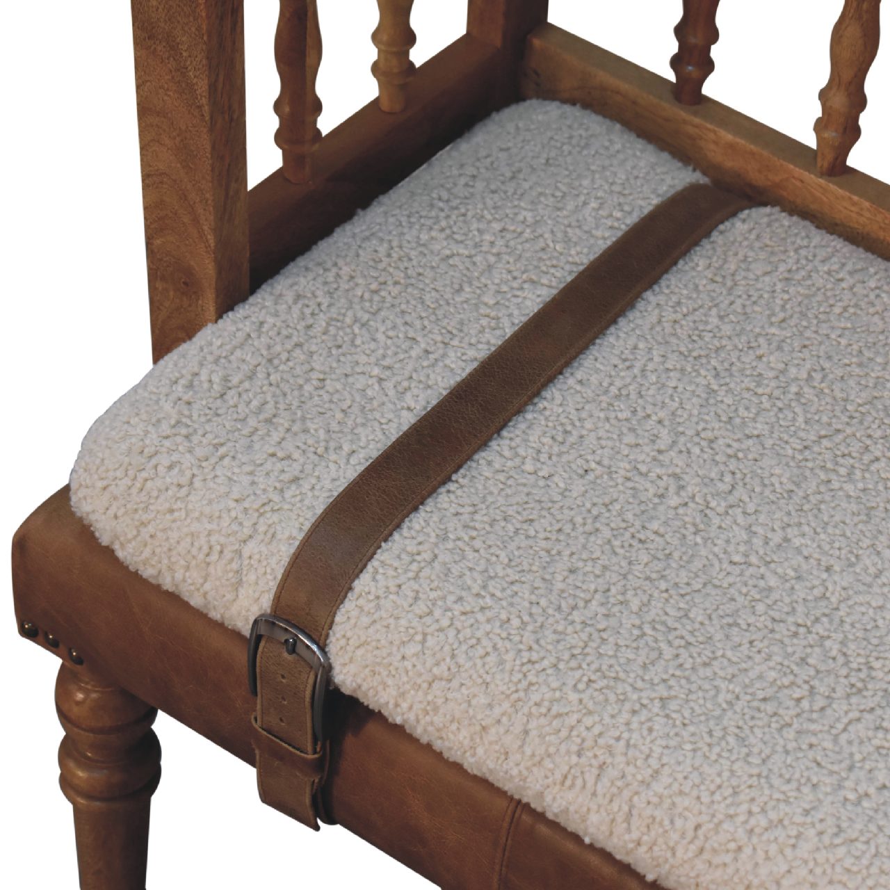 Boucle Hallway Bench