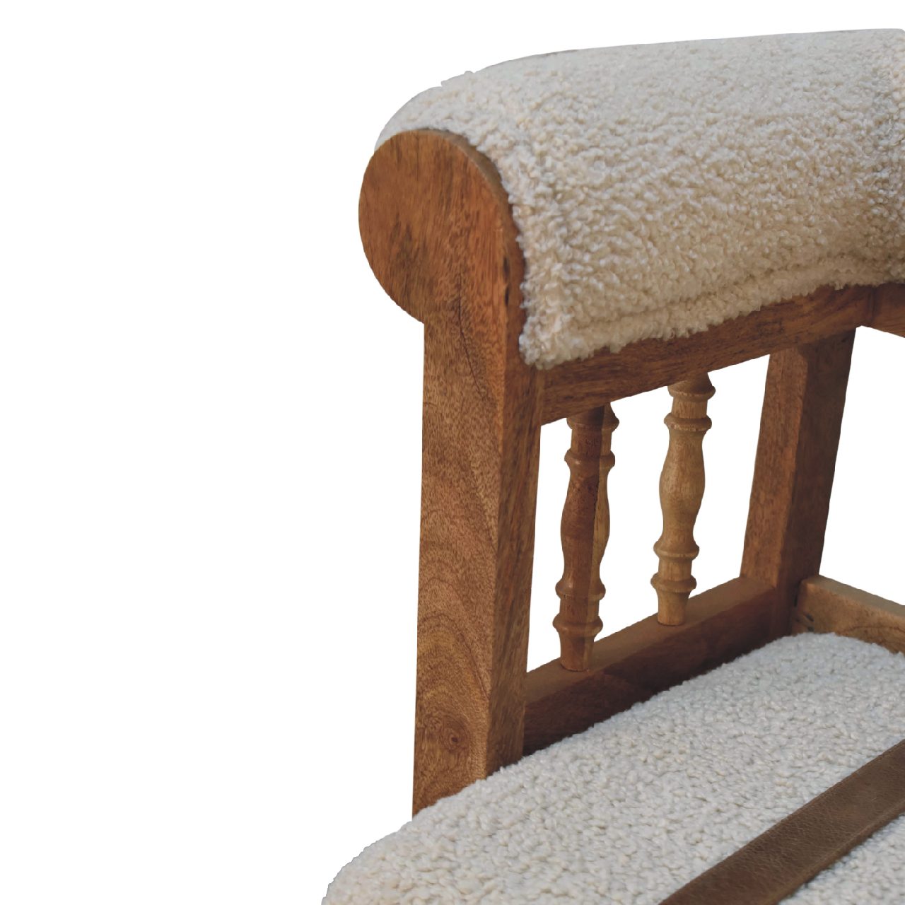 Boucle Hallway Bench