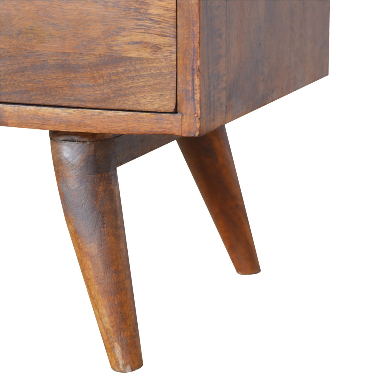 Solid Wood 3 Drawer Carved Chestnut Storage Cabinet