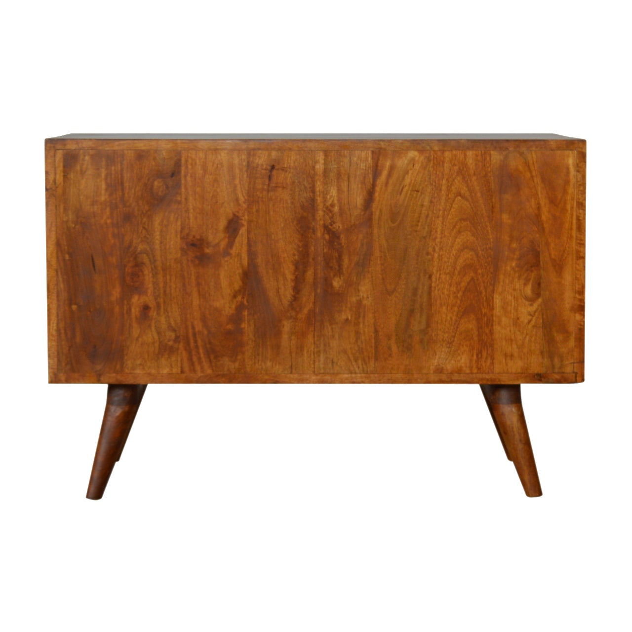 Solid Wood 3 Drawer Carved Chestnut Storage Cabinet