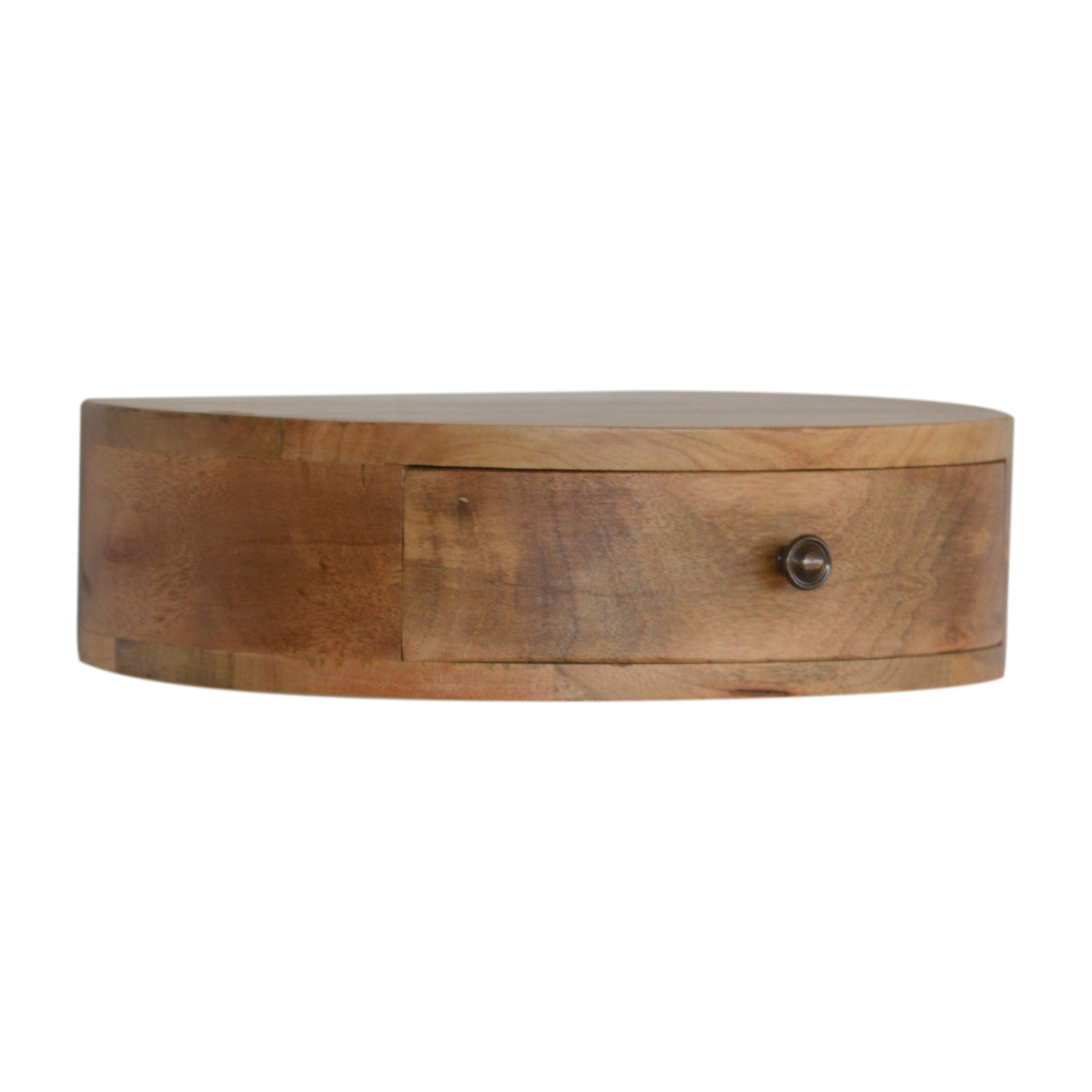 Solid Wood Wall Mounted Rounded Bedside
