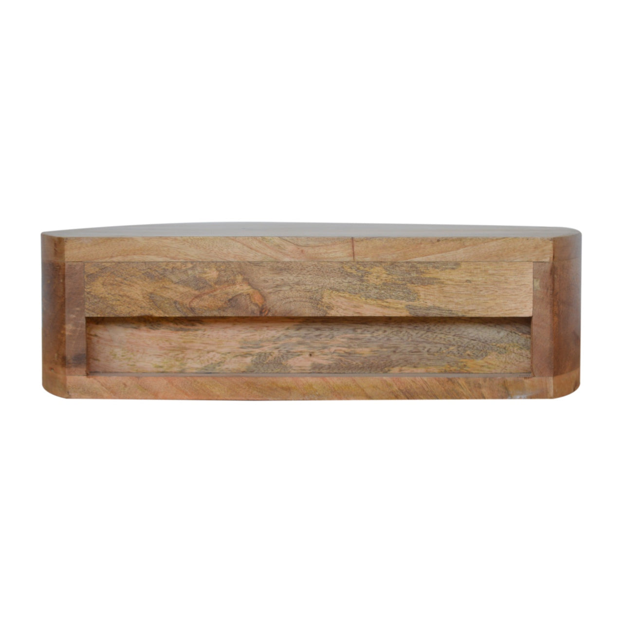 Solid Wood Wall Mounted Rounded Bedside