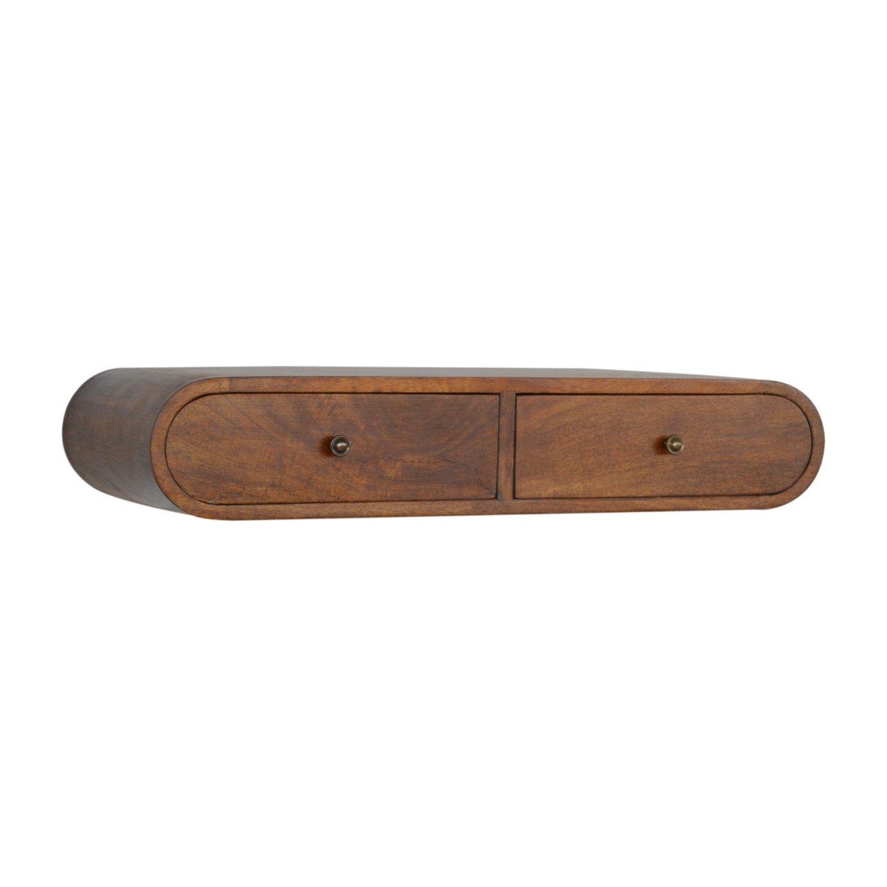 Solid Wood Wall Mounted Chestnut Console Table