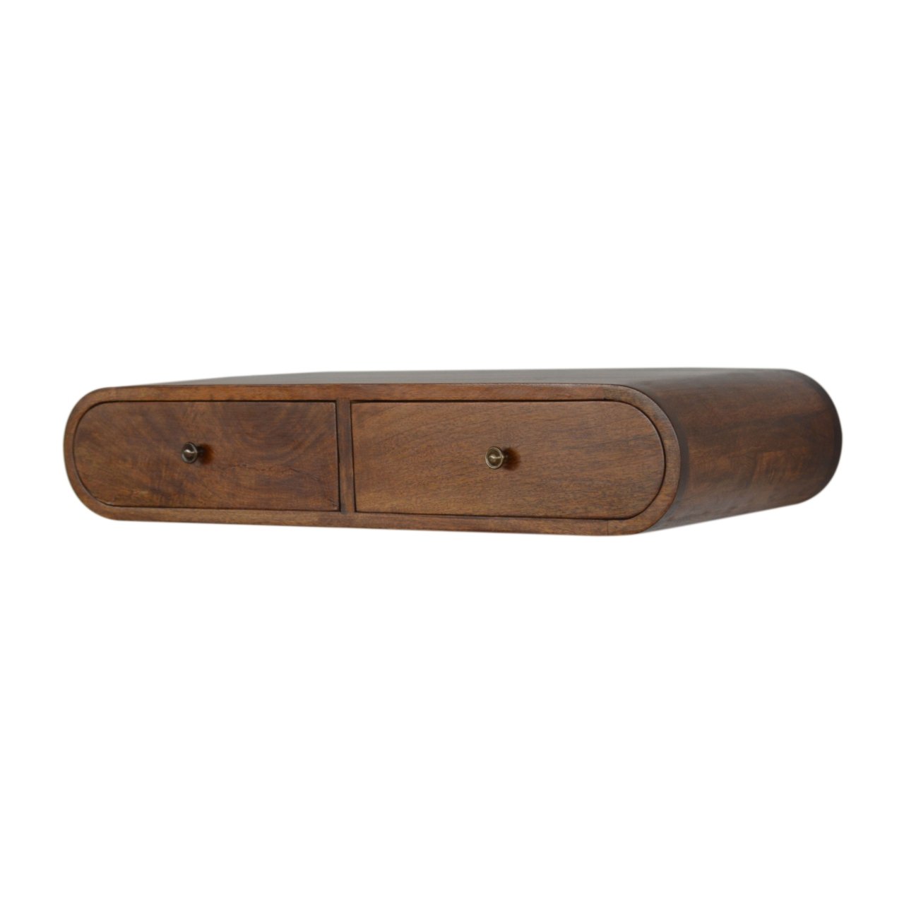 Solid Wood Wall Mounted Chestnut Console Table