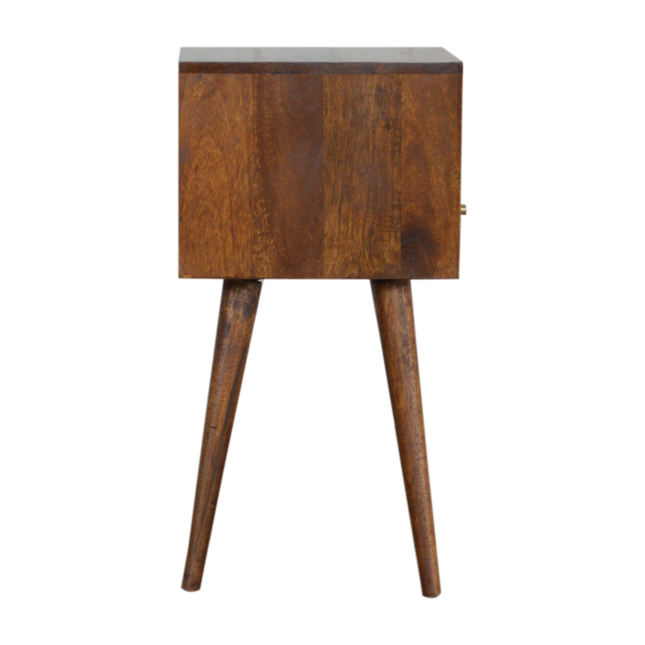 Solid Wood Small Chestnut Finish Bedside