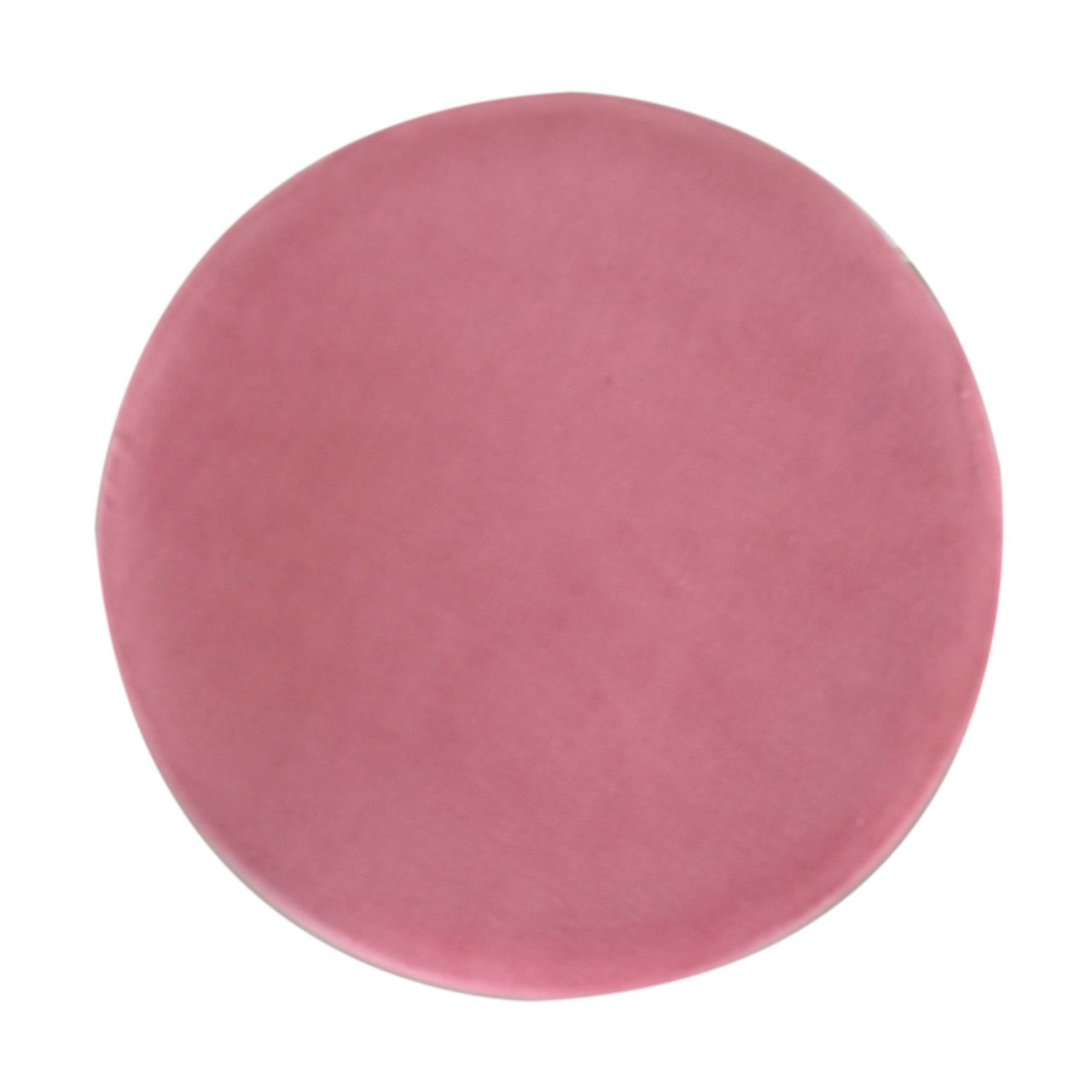 Solid Wood Large Pink Velvet Footstool with Gold Base