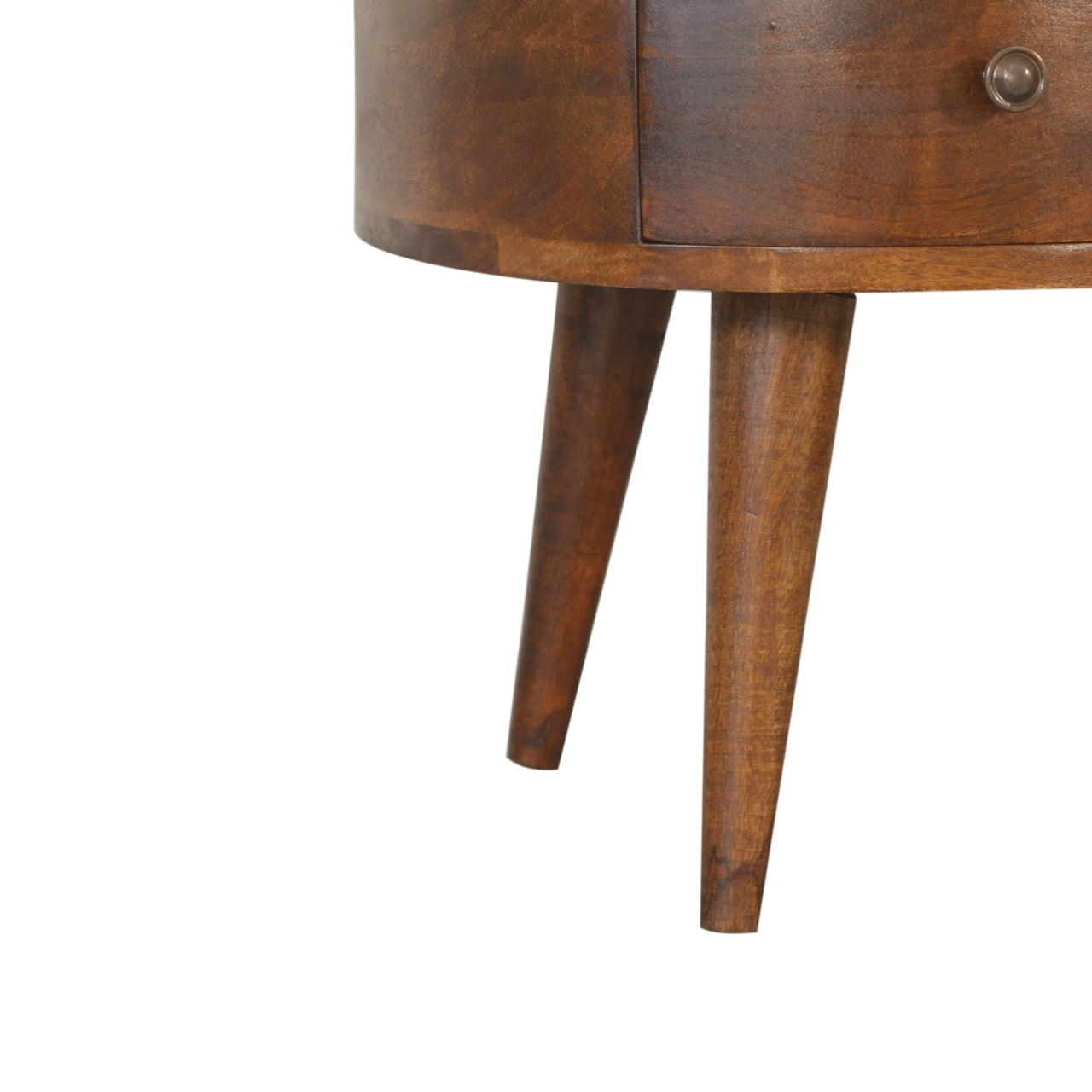Solid Wood Curved Chestnut Coffee Table
