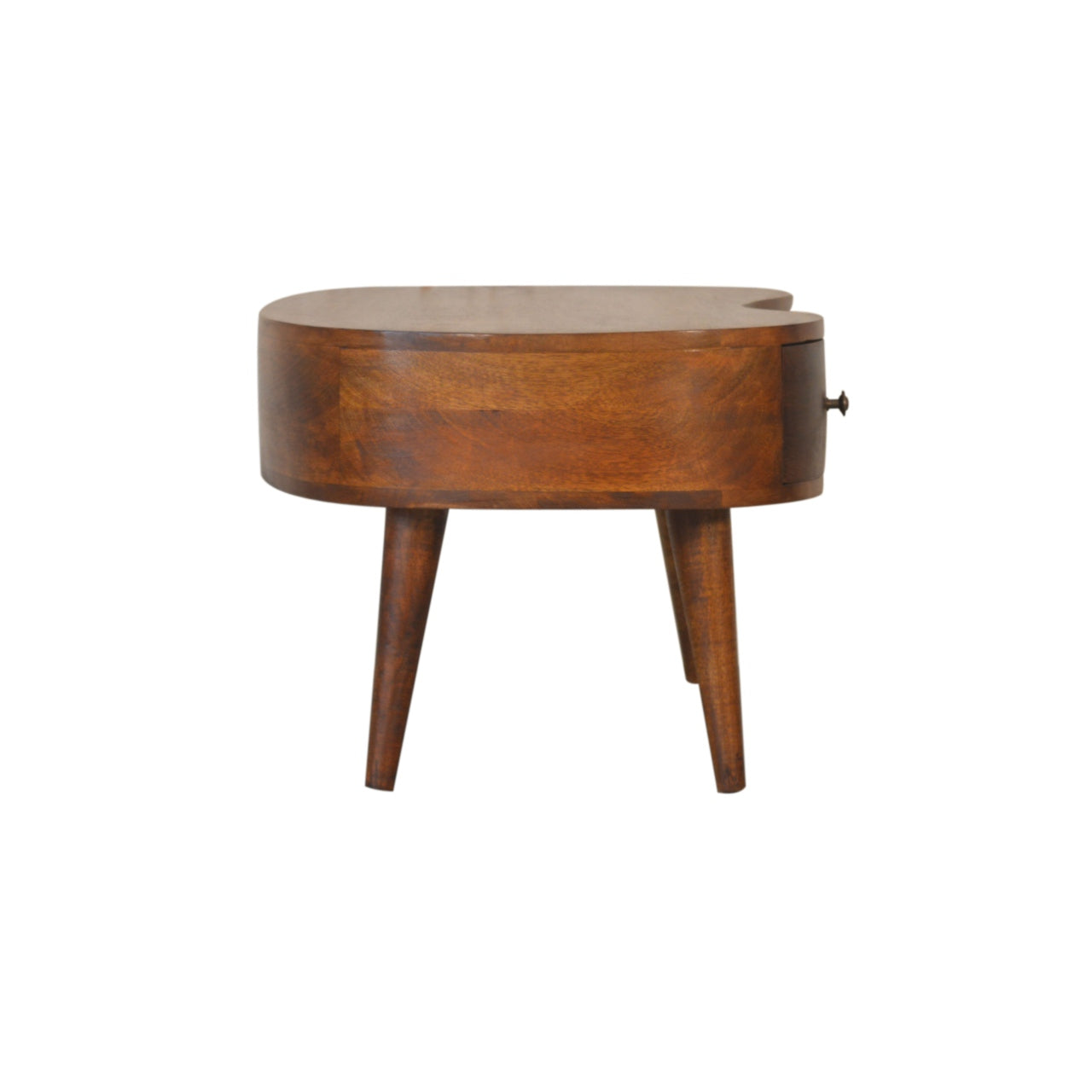 Solid Wood Curved Chestnut Coffee Table
