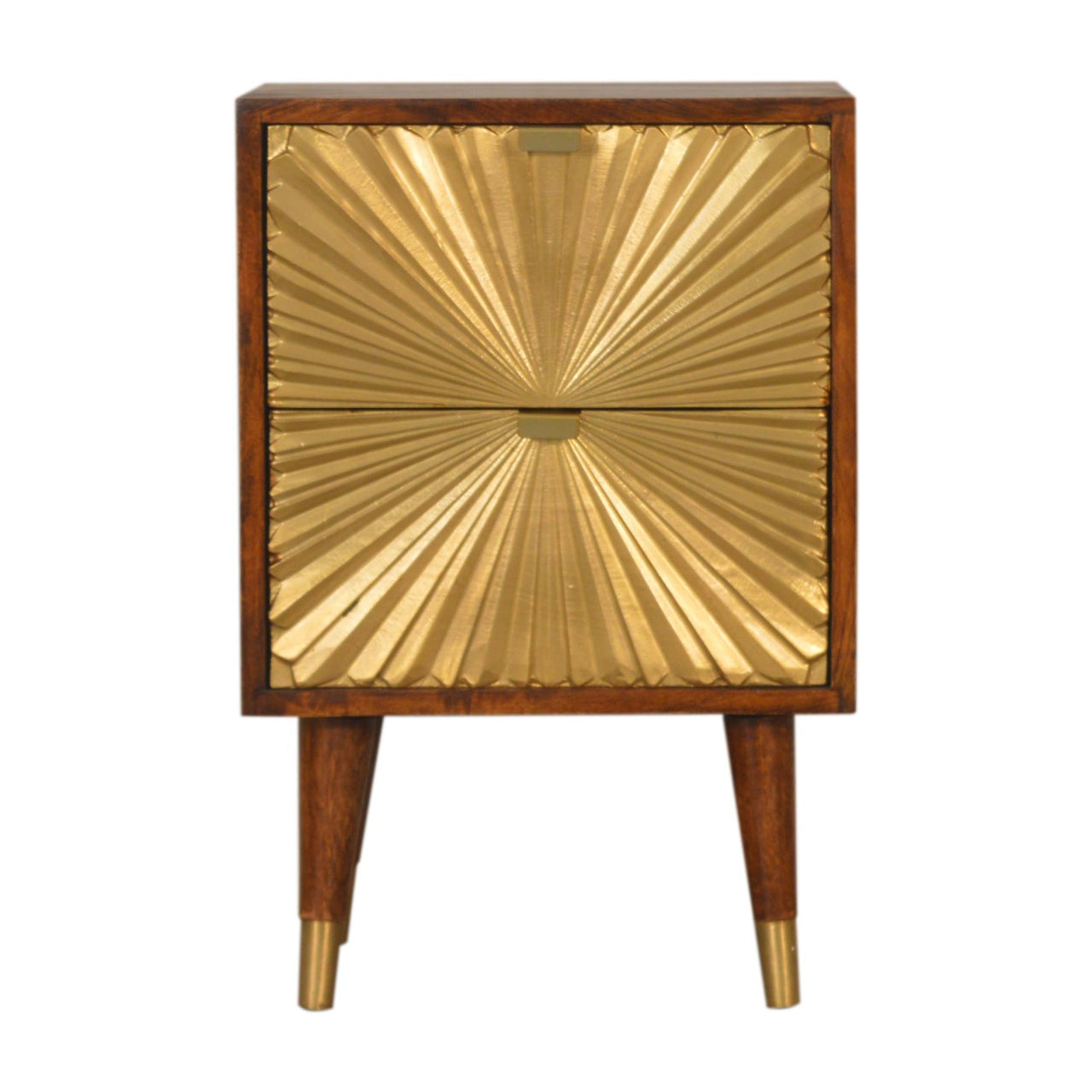 Solid Wood Manila Gold Bedside