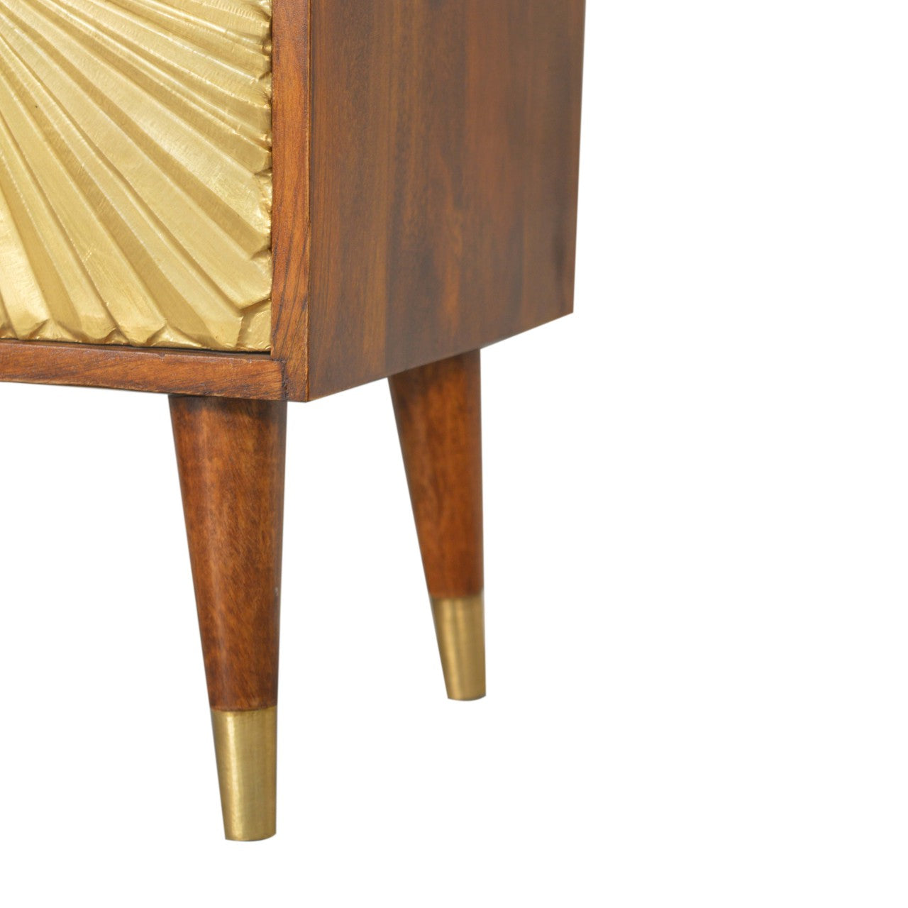Solid Wood Manila Gold Bedside