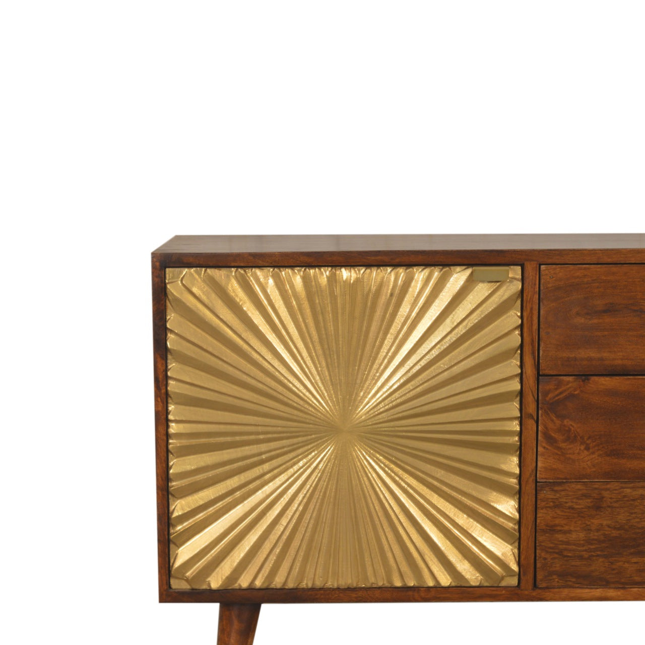 Solid Wood Manila Gold Sideboard