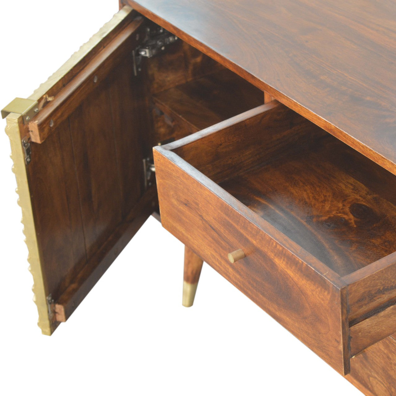 Solid Wood Manila Gold Sideboard