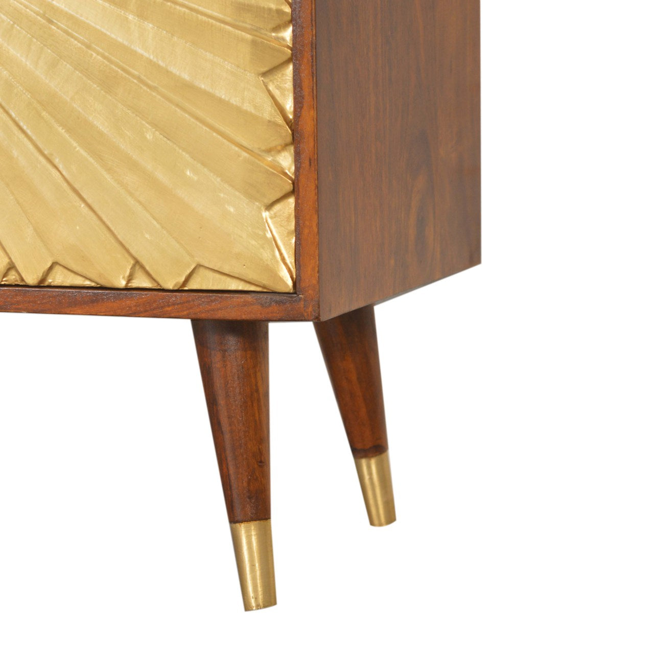 Solid Wood Manila Gold Cabinet