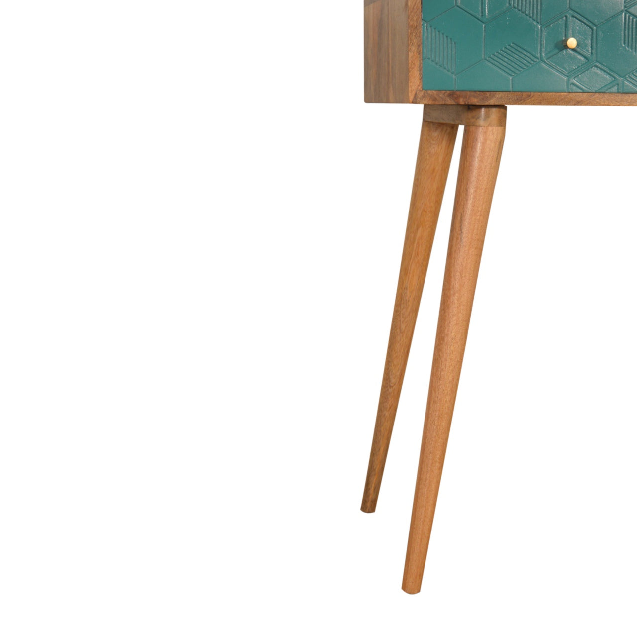 Solid Wood Acadia Teal Console Table