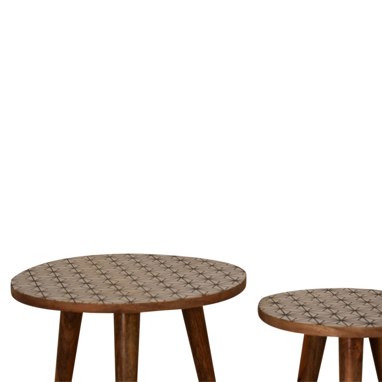 Solid Wood Prima Nesting Stools
