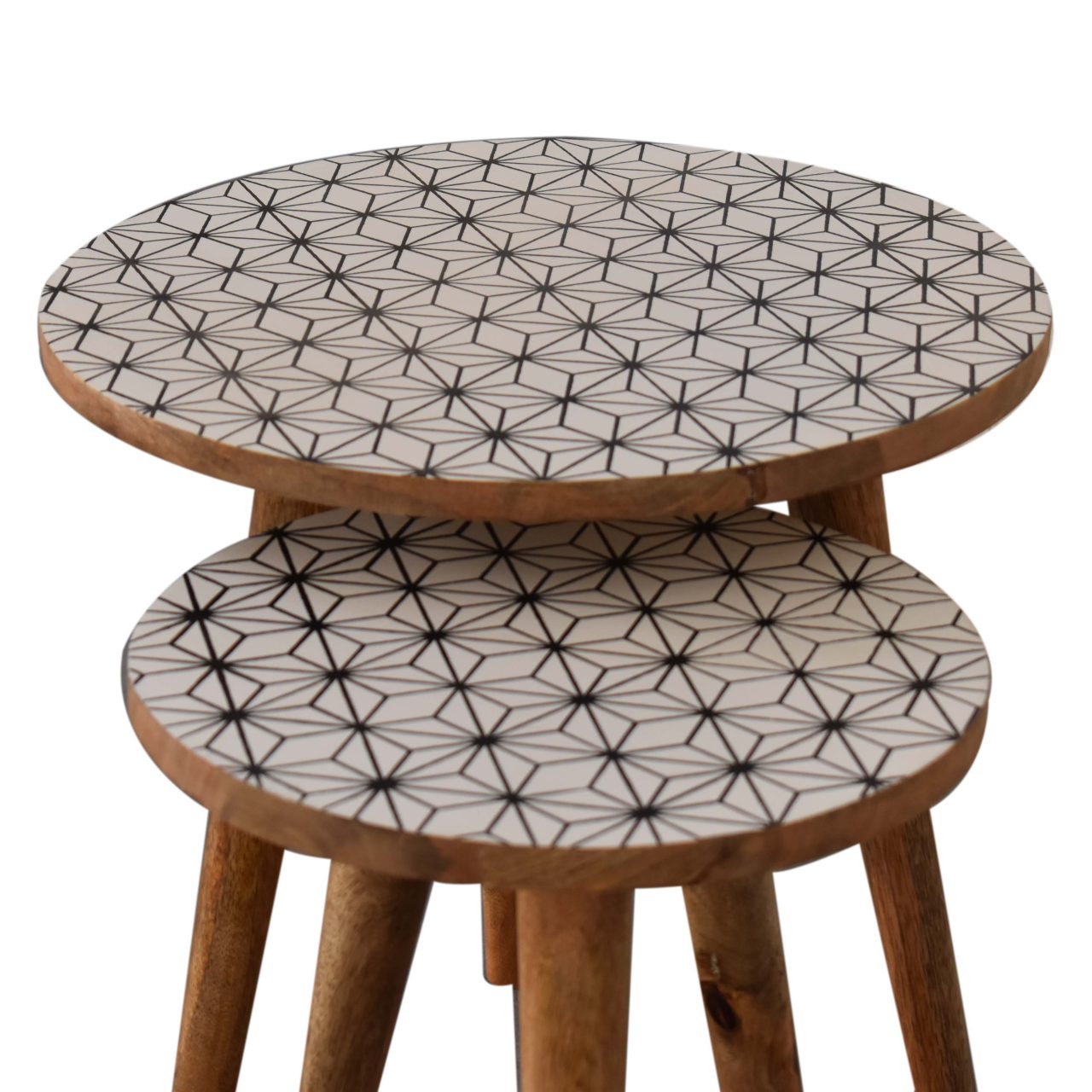Solid Wood Prima Nesting Stools