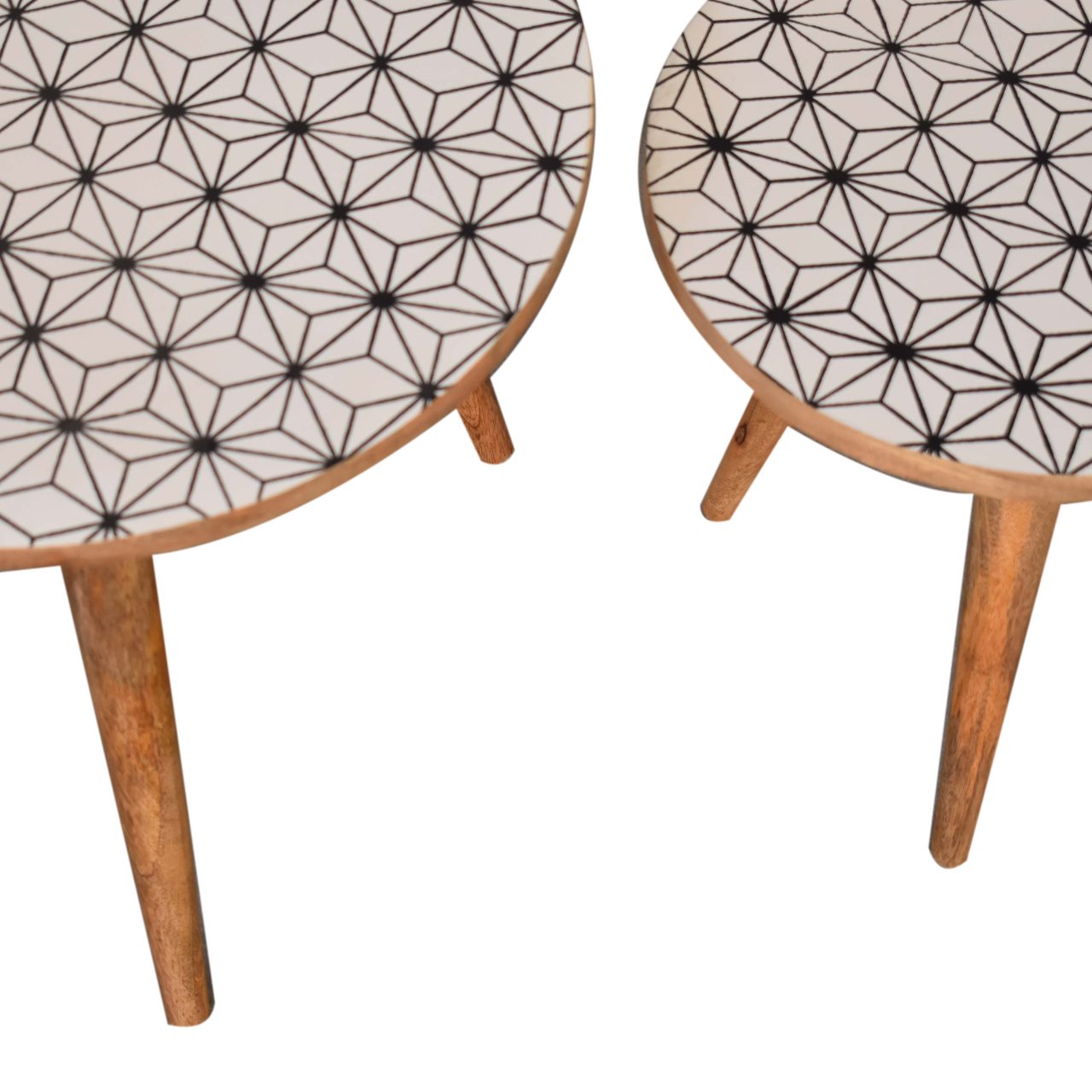 Solid Wood Prima Nesting Stools