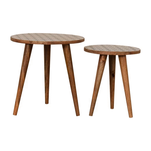 Solid Wood Prima Nesting Stools