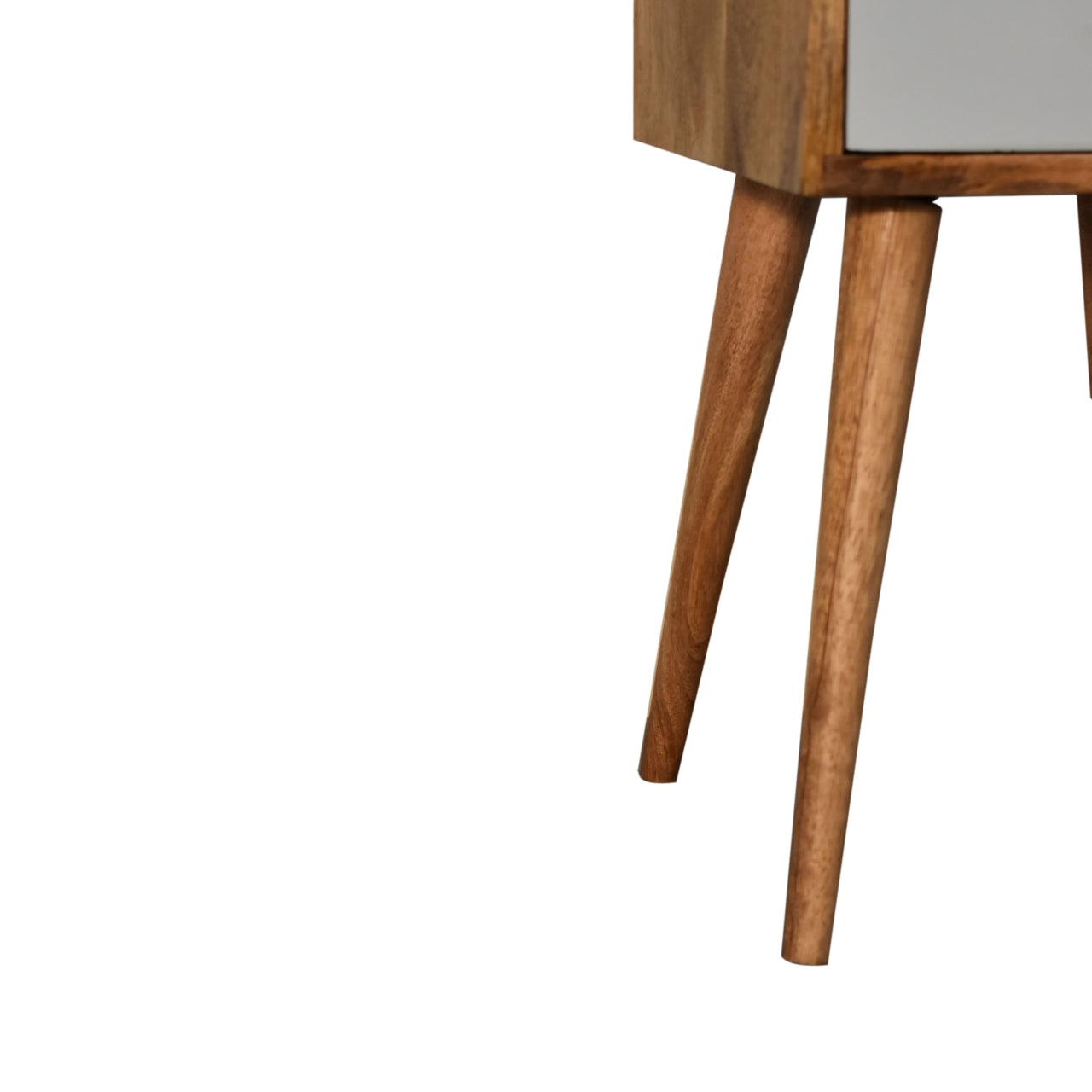 Solid Wood Sky Blue Hand Painted Small Bedside