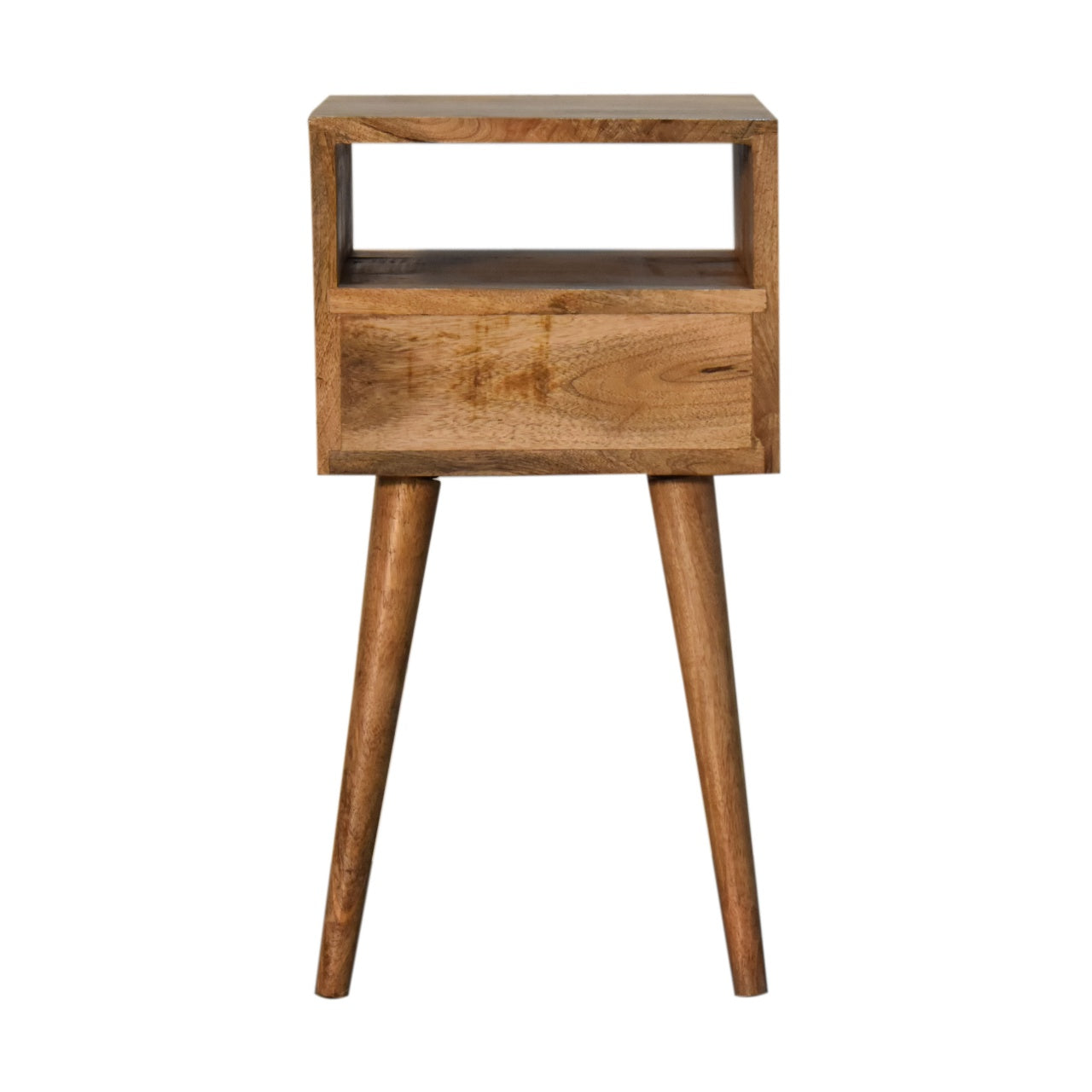Solid Wood Sky Blue Hand Painted Small Bedside