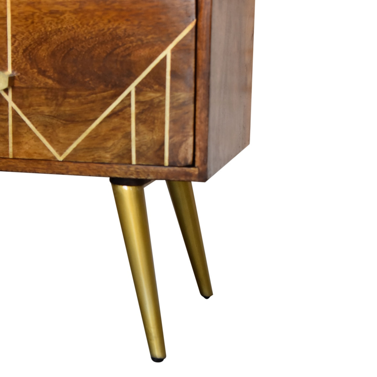 This chestnut gold inlay abstract sideboard is perfect for adding a touch of luxury to your bedroom. The solid wood construction and stylish finish make it a great choice for anyone looking for a high quality piece of furniture, while the abstract design adds a touch of glamour that will really stand out. And with plenty of storage space on offer, this sideboard is ideal for keeping your bedroom organized and tidy.