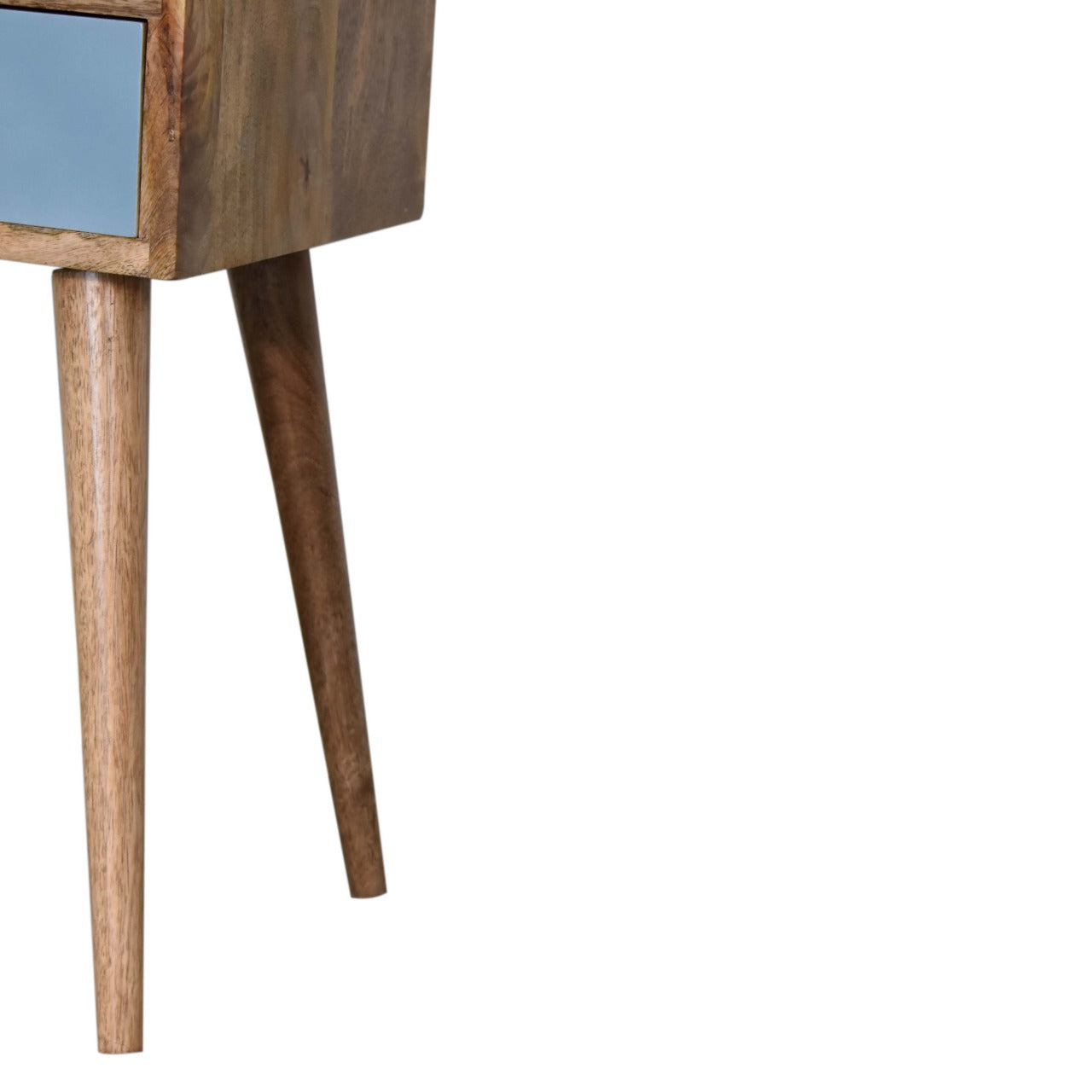 mini blue hand painted bedside