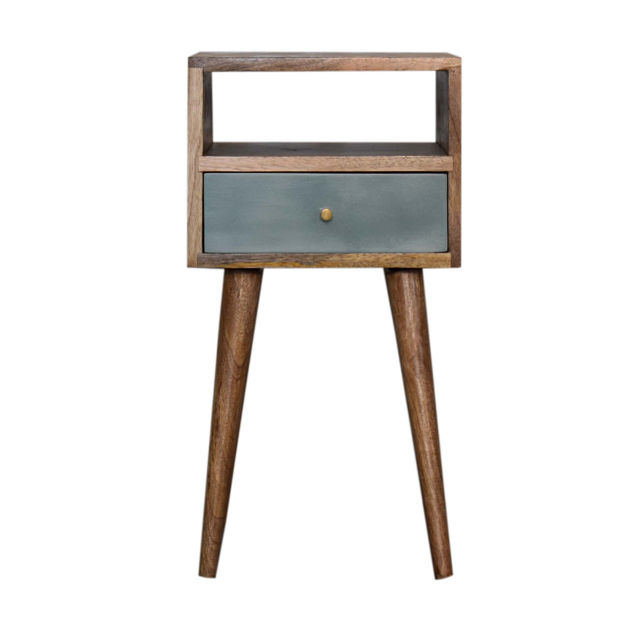 mini duck egg green hand painted bedside