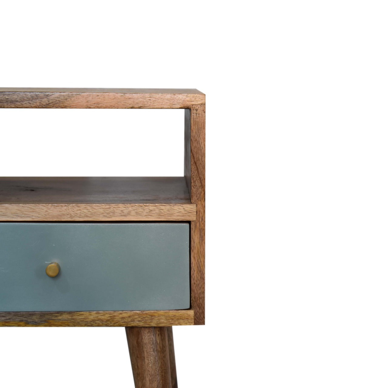 mini duck egg green hand painted bedside