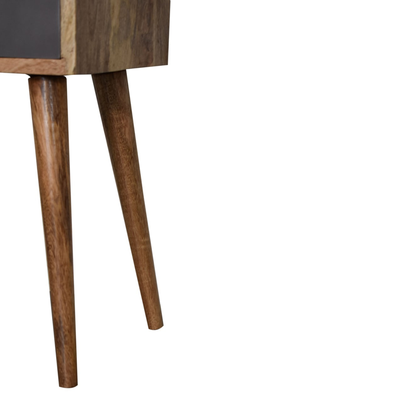 mini slate grey hand painted bedside
