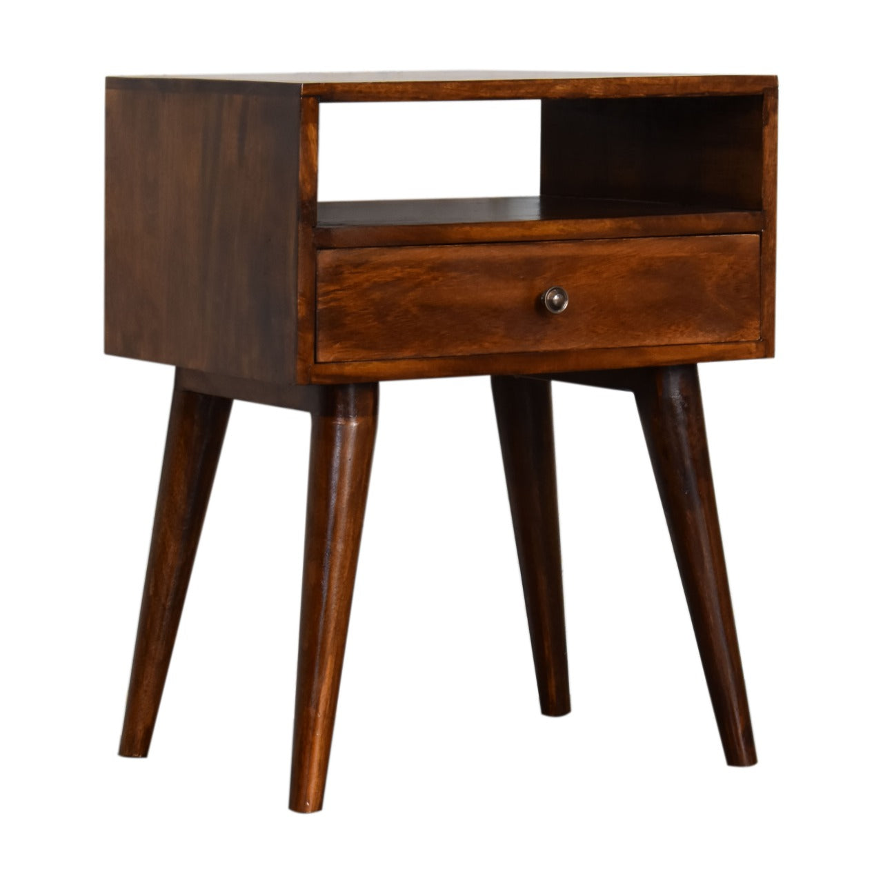 in1691 modern chestnut solid wood bedside