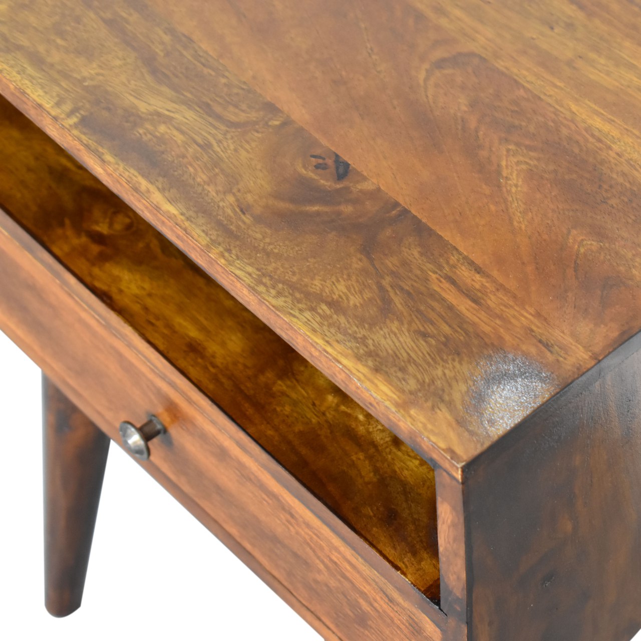 in1691 modern chestnut solid wood bedside