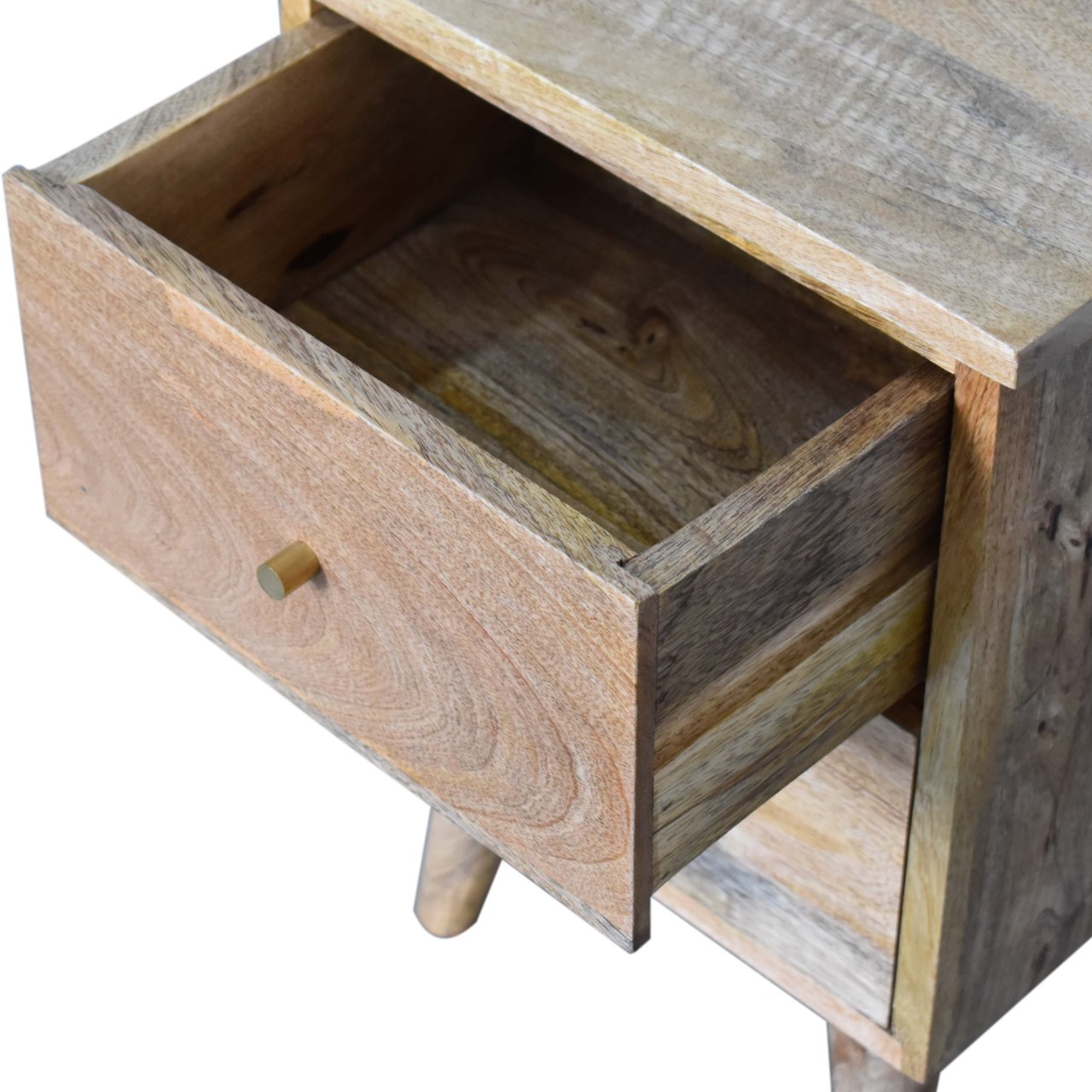 oak ish bedside