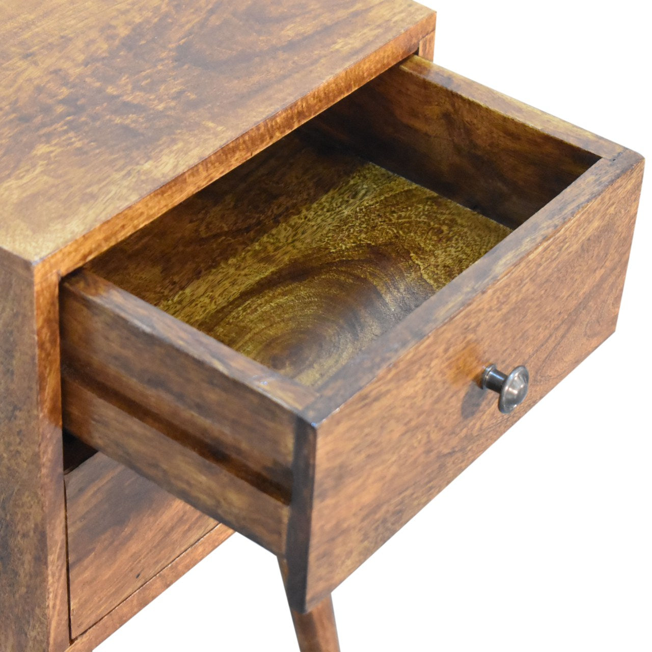 mini 2 drawer chestnut bedside