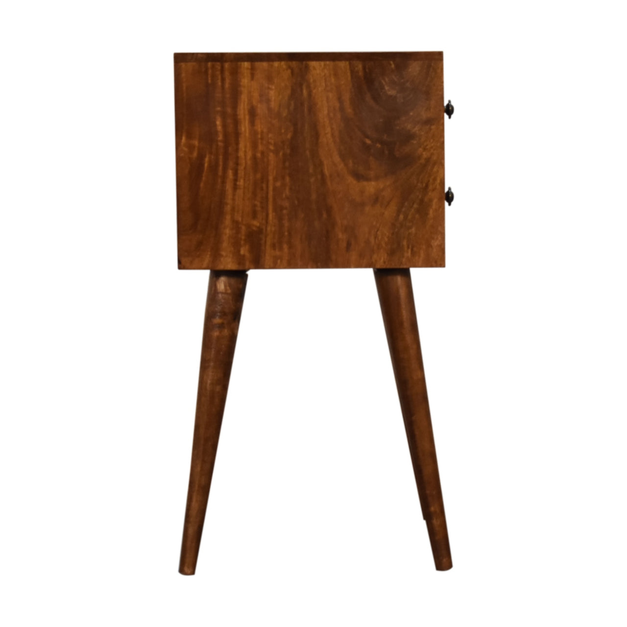 mini 2 drawer chestnut bedside