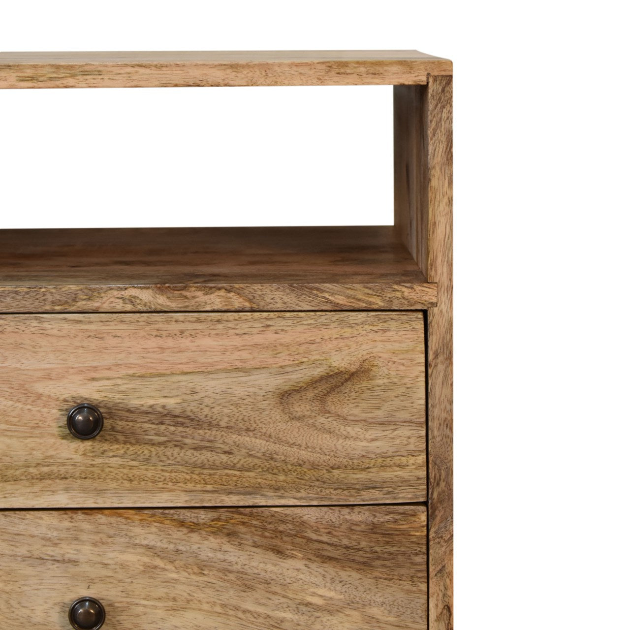 classic oak ish bedside