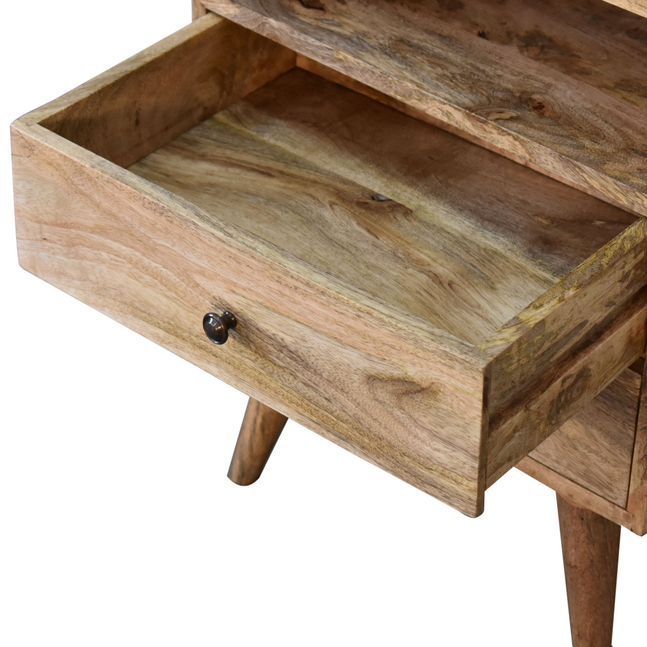 classic oak ish bedside