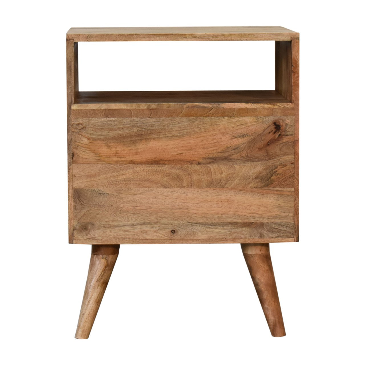 classic oak ish bedside
