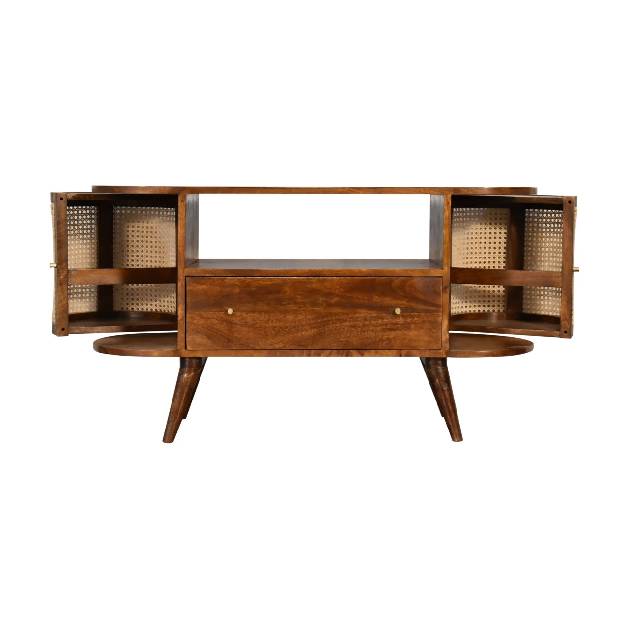 chestnut woven media unit
