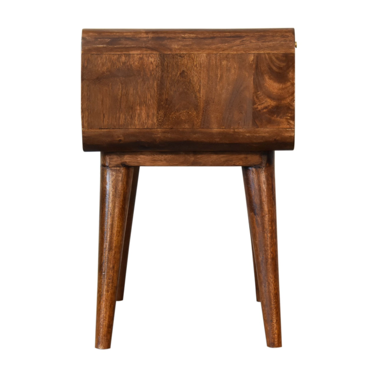 chestnut woven bedside