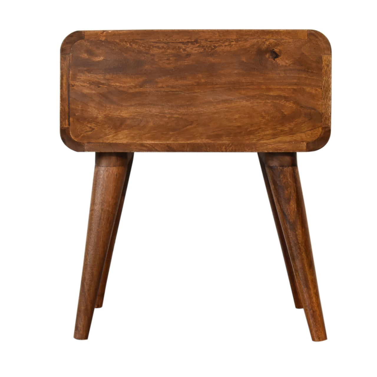 chestnut woven bedside