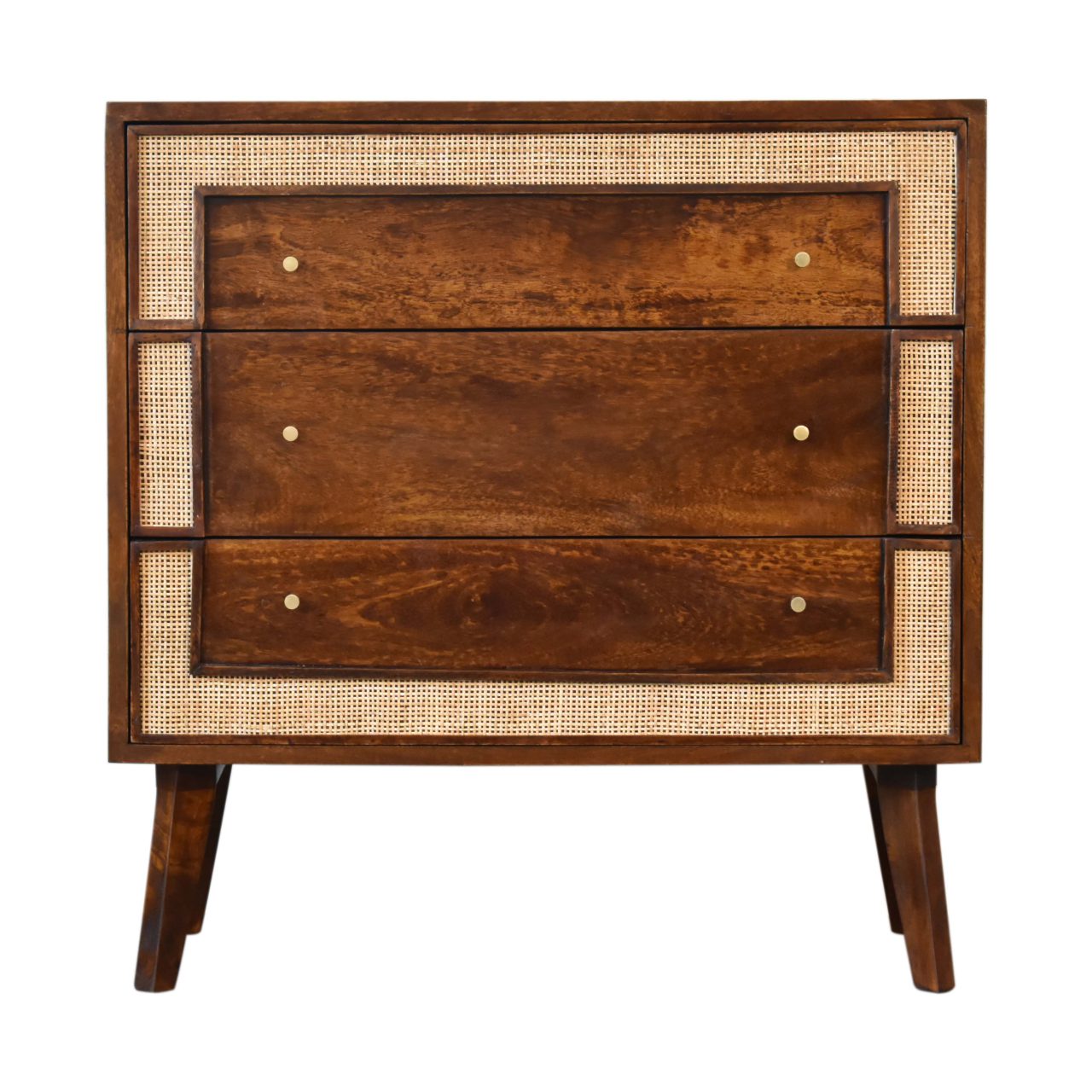 chestnut square woven chest
