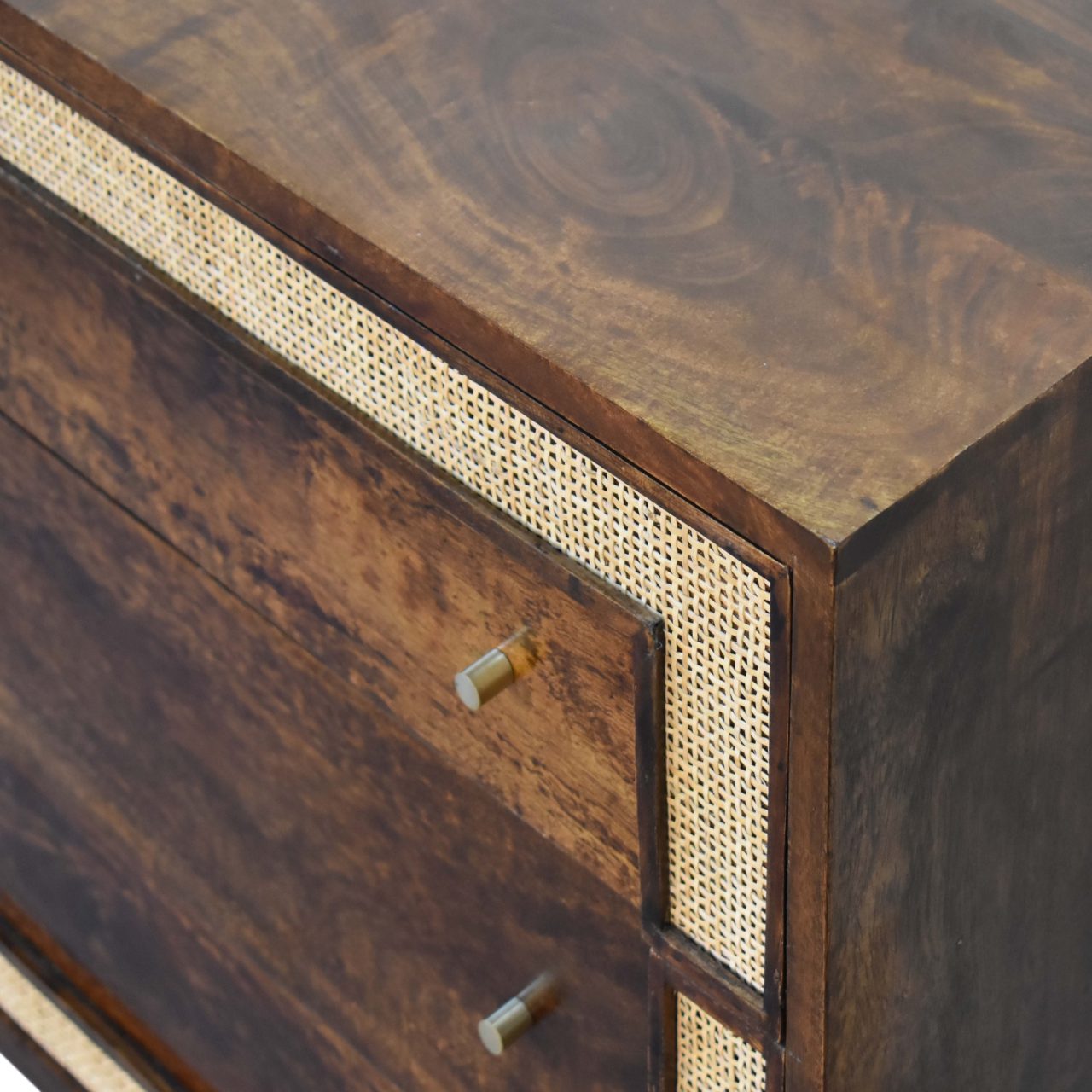 chestnut square woven chest