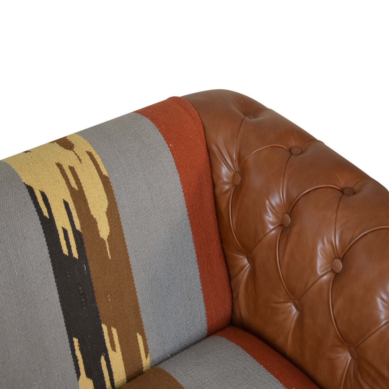 durrie leather mixed sofa